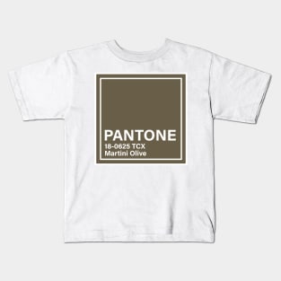 PANTONE 18-0625 TCX Martini Olive Kids T-Shirt